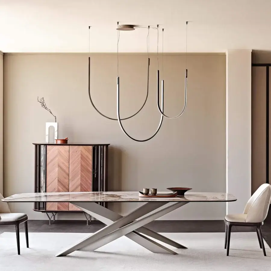 Captivating Cattelan Italia Nahun suspension lamp in satin iron grey embossed lacquered steel with refined brass details