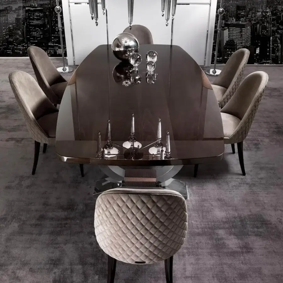 Distinguished DV Home Collection Windsor chair built with solid wood legs, beech plywood shell, and refined quilted fabric upholstery
