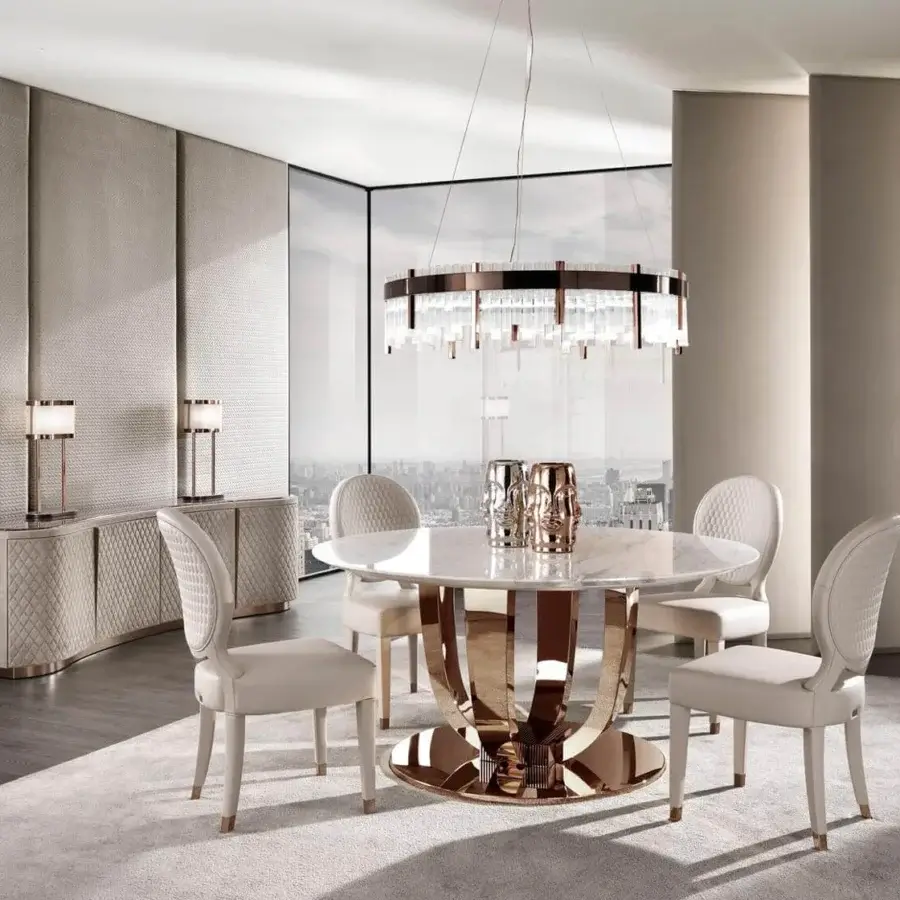 Exclusive DV Home Collection Elite suspension lamp with bronze or copper metal and transparent cannetè glass cylinders crafted in Italy