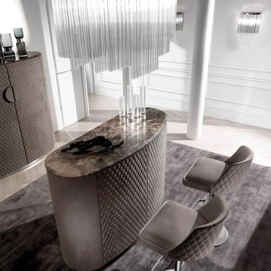 Distinguished DV Home Collection Hermes suspension lamp with a shining chrome metal structure and cascade of clear natural crystal pendants