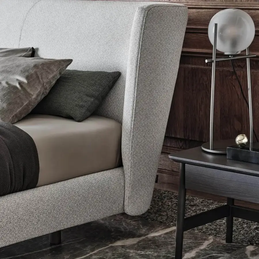 Elegant Ditre Italia Aany nightstand crafted with beech and dark wood finish for discreet storage