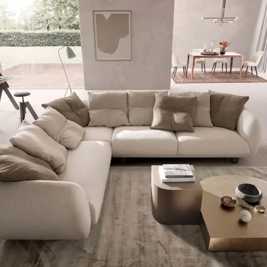 Superior Presotto Drop coffee table with organic silhouette and matte bronze lacquered finish crafted in Italy
