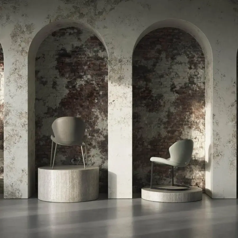 Distinctive Cattelan Italia Rachel Wood chair with light upholstery and elegantly tapered dark wood legs crafted in precious woods
