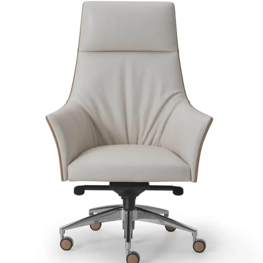 Elegant i4Mariani Sella armchair with light material upholstery and a smooth finish, supported by a five-legged metal base