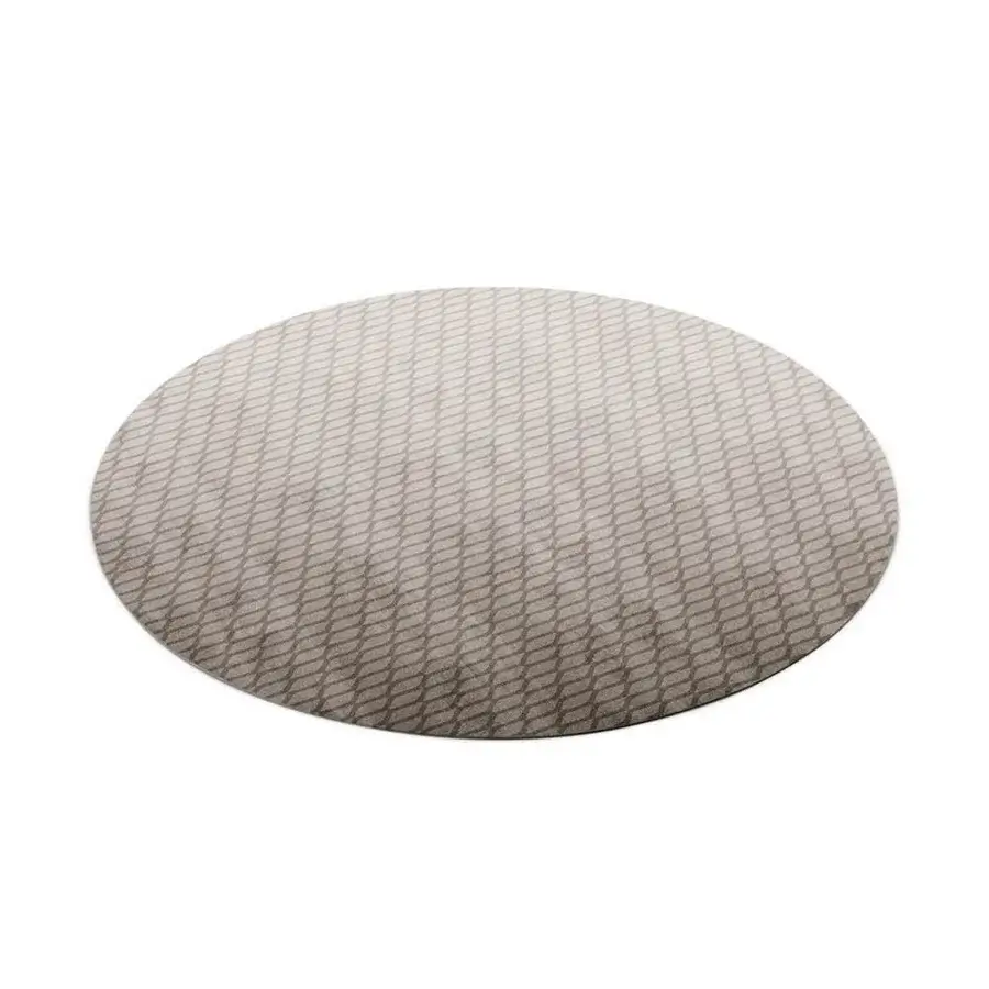 Superior Reflex Segno rug crafted in Italy with light beige Tencel and New Zealand wool exhibiting a subtle gradient finish