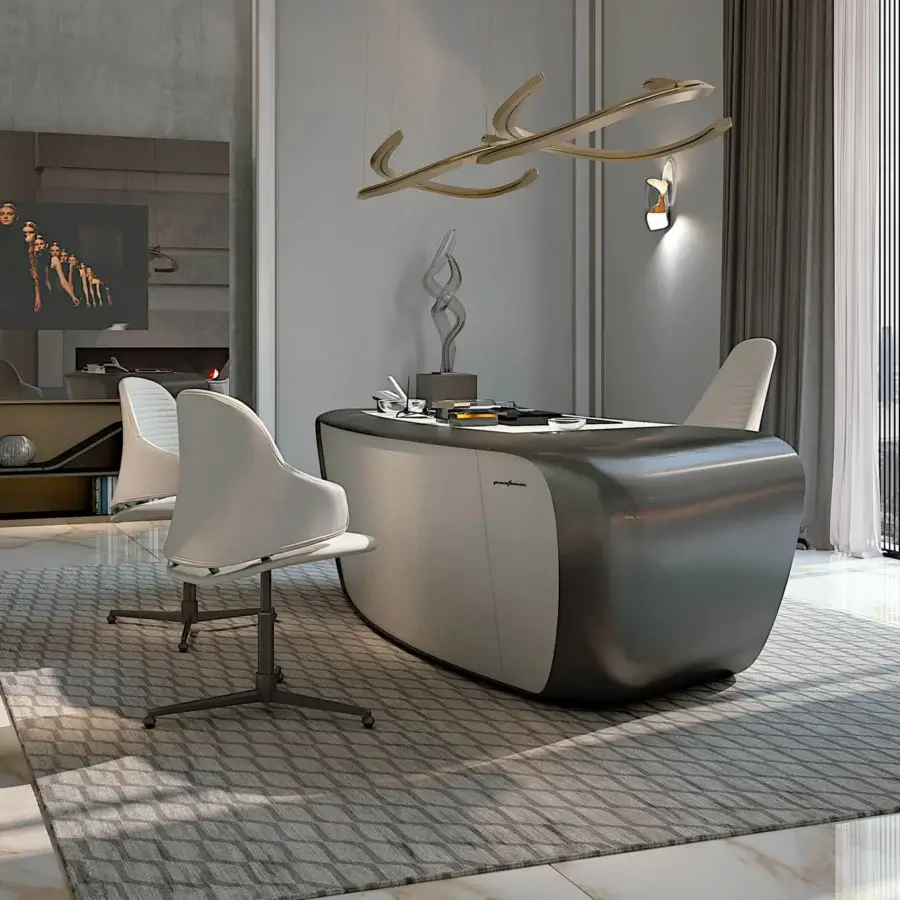 Lavish Reflex Segno rug crafted with Tencel and New Zealand wool in geometric shapes with a matte finish