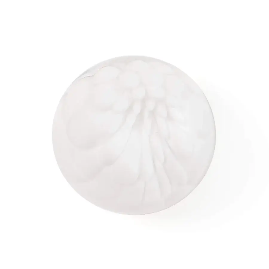 Captivating Bocci 118 wall/ceiling lamp with a spherical opal glass shade and refined brass finish