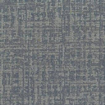 Woven fabric texture in blue-gray with irregular vertical and horizontal threads, matte finish, and scattered light gray flecks.