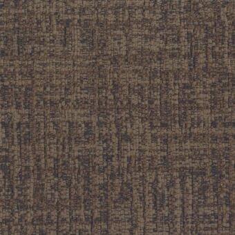 Woven fabric texture, warm brown with black threads, irregular geometric pattern, dense and slightly rough appearance, durable material.