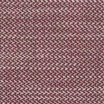 Chancas fabric sample, muted red and beige, dense speckled weave with textured surface; “L Chancas 213” text visible.