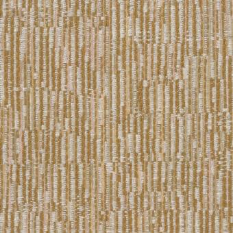 Mariani Elettra fabric sample, beige and off-white vertical stripes, nubby woven texture, natural fiber blend.