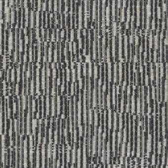 Woven fabric texture, gray and beige tones, vertical staggered rectangles, neutral color variation, granular surface, contemporary design.
