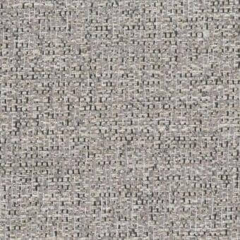 Woven fabric texture, muted gray and brown heathered tones, irregular pattern with visible label reading “mariani fabric m039”.