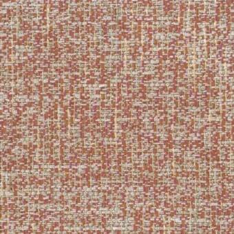 Terracotta fabric with a dense, nubby weave of beige, gray, and rose threads; matte finish textile with embedded label “mariani > fabric > m039”.
