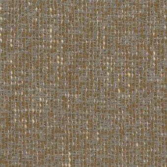 Woven fabric texture, olive-brown with gray and cream heathering, dense irregular weave with visible knots and beige flecks, matte finish.