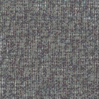 Mariani fabric sample, charcoal gray and teal woven texture, dense irregular pattern with product code m039 visible.