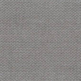 Gray woven fabric texture with repeating geometric pattern, displaying horizontal and vertical threads and a slightly raised surface.
