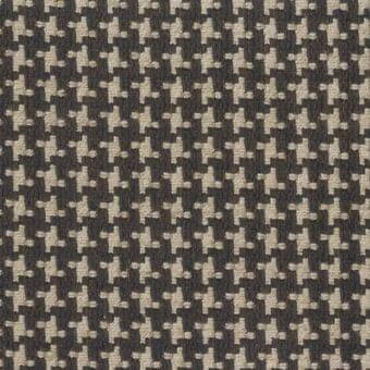 Mariani Giada S fabric texture, charcoal gray with beige cross motifs, tight woven matte finish, repeating pattern for upholstery.