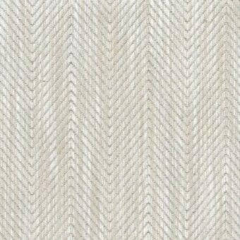 Herringbone fabric texture in light beige and neutral tones, displaying a dense, diagonal chevron weave with a matte finish.