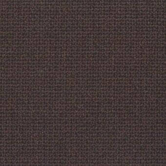 Brown twill fabric sample with dense weave, heathered texture, matte finish, and visible fibers; mariani fabric (s) collection – west, s west.