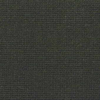 Olive green woven fabric sample with a matte finish, dense plain weave texture, and heathered tonal variations; identified as Mariani West fabric.