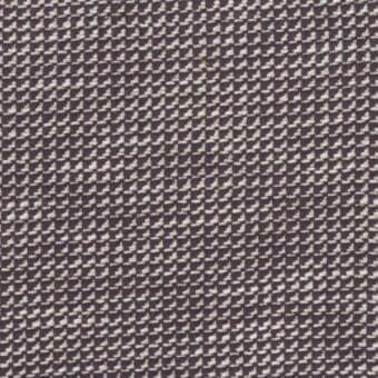 Dark purple and beige woven fabric sample with irregular check pattern, matte texture, from the Mariani collection, identified as “t accidia 213.”