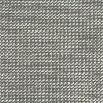 Mariani Accidia fabric sample, gray-green woven textile, dense grid pattern with off-white threads, textured matte finish, T Accidia 217 collection.