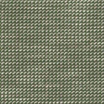 Mariani Accidia fabric sample, olive green woven textile, grid pattern with cream threads, dense texture, regular square motifs, T Accidia 299 collection.