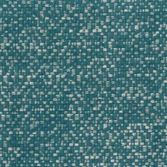 Woven teal fabric with repeating cream dots, tight structured weave, Mariani Camilla textile sample, durable upholstery material.