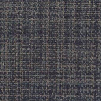 Charcoal gray fabric sample with heathered weave of olive, beige, and slate; textured, nubby surface; “mariani gunnar” text visible.