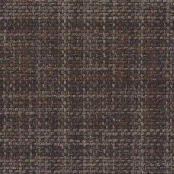 Woven Gunnar fabric texture, deep brown and rust orange, dense irregular weave with matte finish, Mariani collection textile sample.