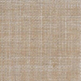 Beige and tan woven fabric texture displays a dense, irregular grid pattern with dark flecks and a matte finish.