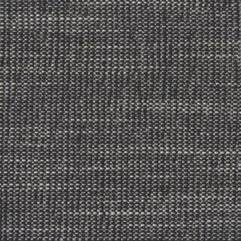 Kos fabric sample, dark gray woven textile, vertical silver threads, dense linear pattern, neutral tone, Mariani T Kos collection.