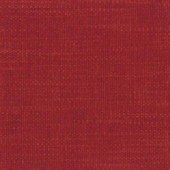 Terracotta fabric sample with a dense, matte weave and granular texture, displaying a saturated earthy tone and durable appearance.