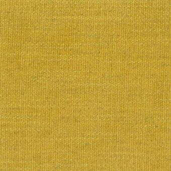 Mustard yellow woven fabric texture with a dense, uniform grain and matte finish; label reads "mariani > fabric > lucrezia > t lucrezia 23".