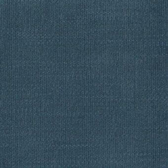 Mariani fabric sample, teal blue woven textile, dense compact weave with matte finish, labeled “Lucrezia 27” from the fabrics collection.