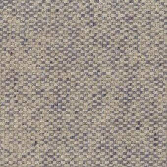 Mariani fabric m015, beige and lavender heathered weave, dense grid pattern, matte texture, natural fiber composition.