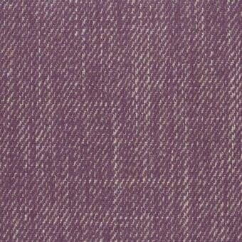 Woven fabric texture, plum purple and off-white diagonal rib, substantial weight with printed label “mariani > fabric > nadir > t nadir 58”.