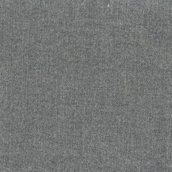 Woven fabric sample, muted gray tone, dense heathered texture with flecks; Mariani collection “T Ronny 702” fabric detail.