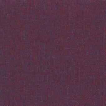 Burgundy woven fabric with navy threads, heathered texture, and sporadic yellow fibers; label reads "mariani > fabric > ronny > t ronny 803".