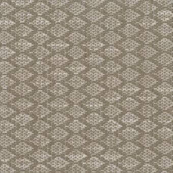 Mariani T Syros fabric texture, olive green and off-white woven geometric pattern, matte finish with a nubby, slightly rough surface.