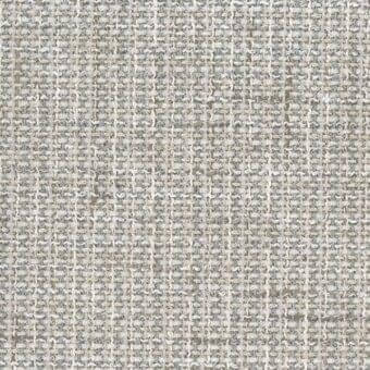 Beige fabric sample with heathered texture, woven from gray, taupe, and silver yarns in a dense, multi-directional pattern; label reads "mariani tofee."