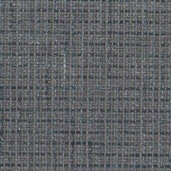 Mariani T Tofee fabric texture, gray heathered weave with blue-gray threads, structured grid pattern, matte finish, durable textile.