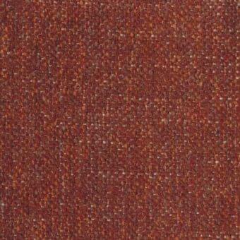 Trieste fabric sample, reddish-brown woven textile, heathered with orange and beige threads, coarse texture, natural fiber appearance.
