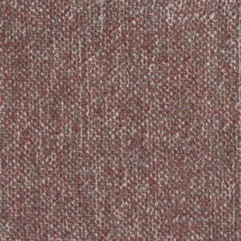 Woven fabric texture, reddish-brown and gray, dense granular weave with matte finish; Mariani Trieste 60 fabric sample label visible.