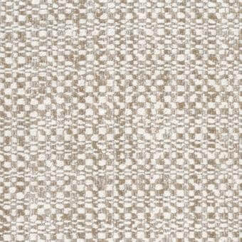 Woven fabric texture, off-white and beige tones, irregular knot pattern with matte finish; Mariani “via della spiga” textile sample.