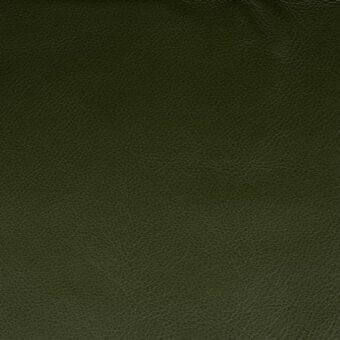 Mariani PF 5070 LR full-grain leather texture in olive-green displays a matte, pebbled surface with natural creases and tonal variations.