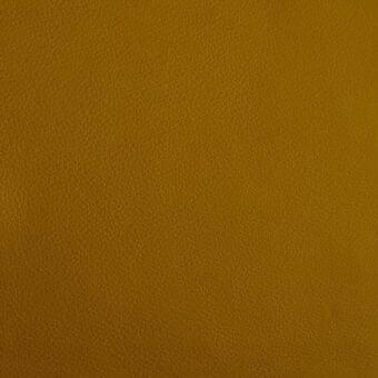 Mustard yellow leather texture with granular surface, dense pores, matte finish, and natural grain; Mariani px guaciaro sample.