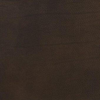 Dark brown leather texture with a pebbled grain and matte finish, displaying creases and tonal variations; imprinted text reads “mariani leather px rock”.