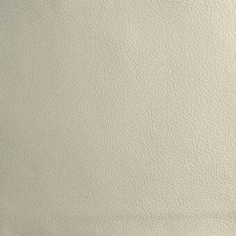 Mariani leather texture sample, pale off-white, smooth matte finish with fine grain and subtle tonal variations, dense uniform surface.